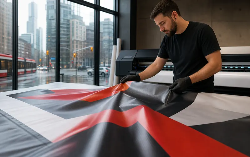 Custom Banner Printing display